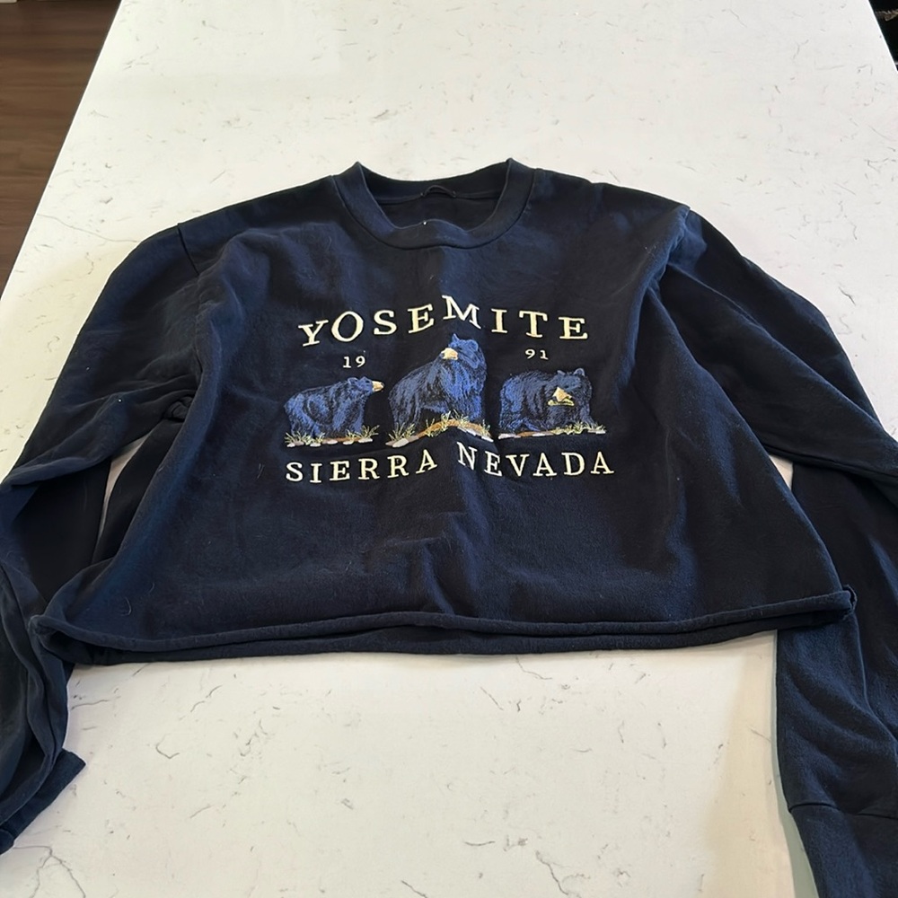 brandy cropped sweatshirt